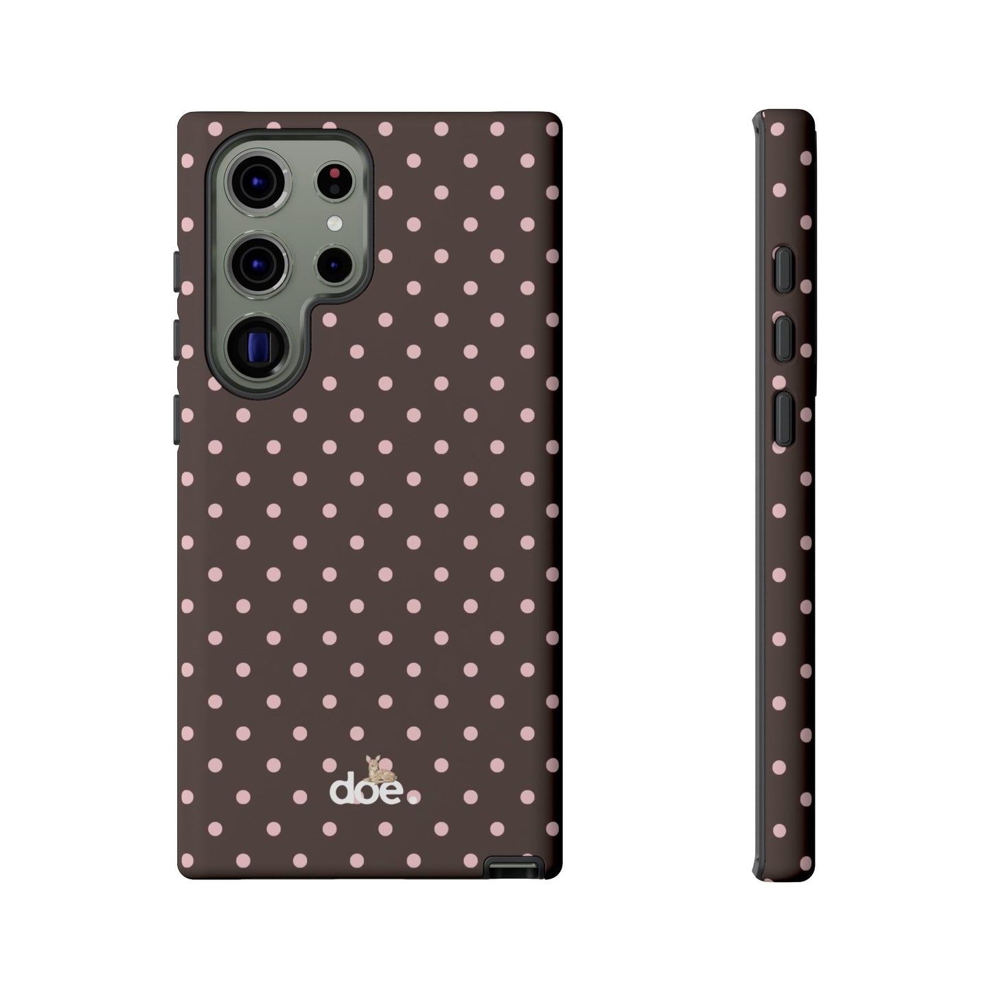 Brown Polka Dot Samsung Case