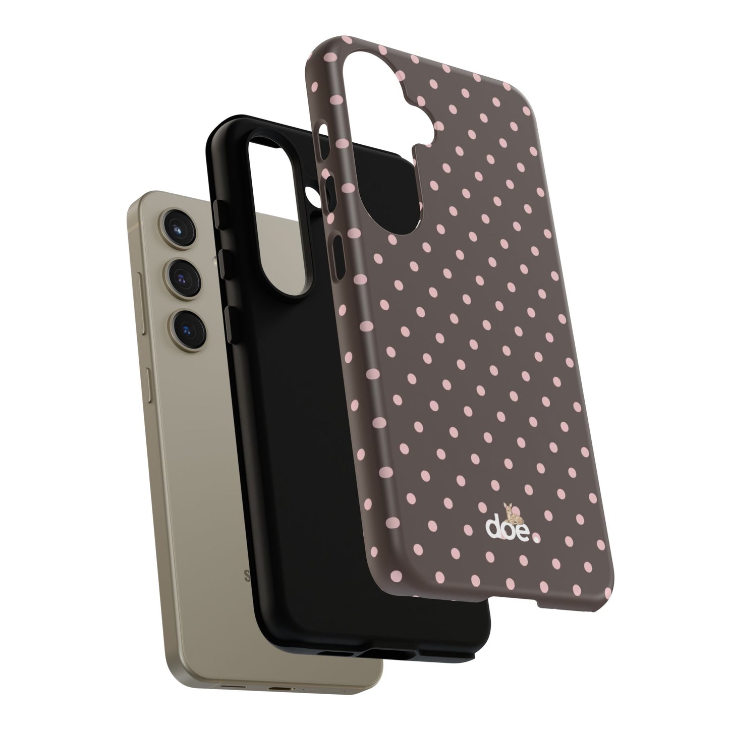 Brown Polka Dot Samsung Case