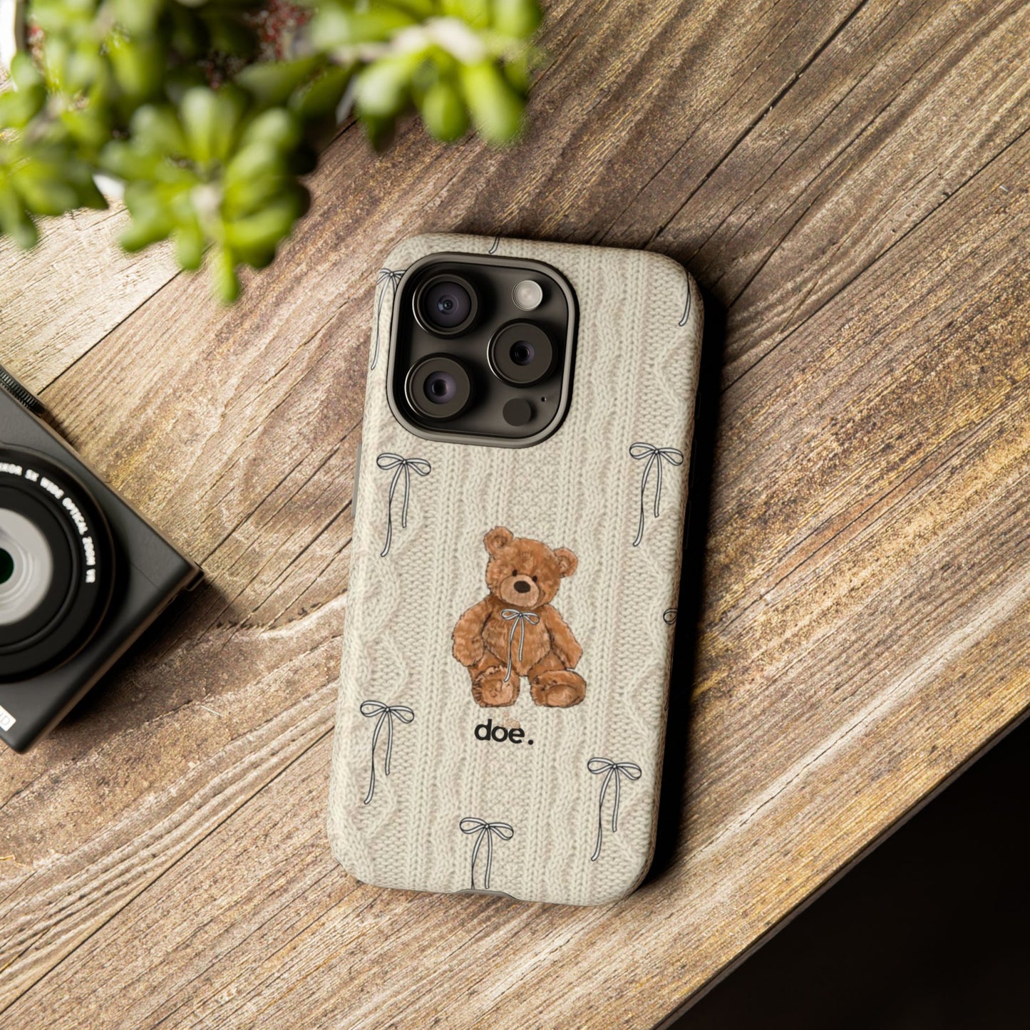 Little Bow Bear iPhone Case