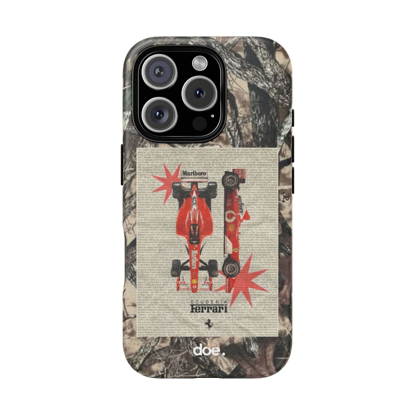 Camouflage Ferrari iPhone Case