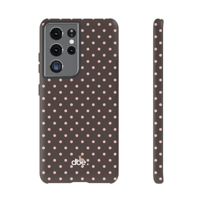 Brown Polka Dot Samsung Case