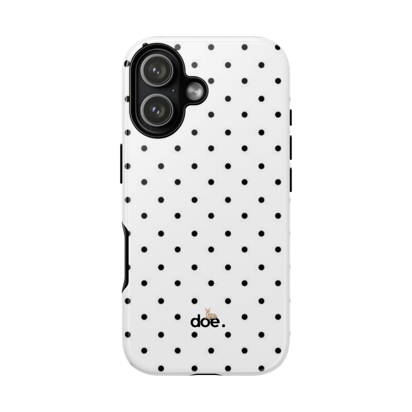 White Polka Dot iPhone Case