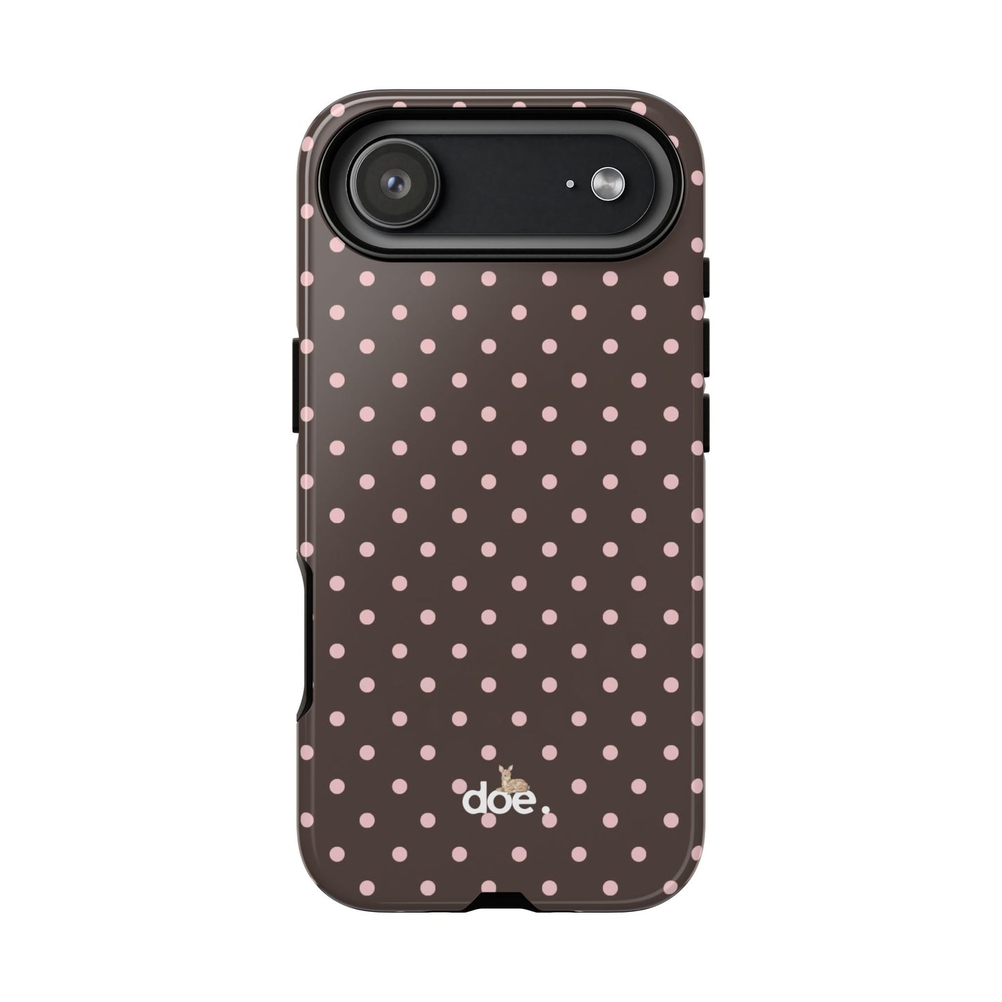 Brown Polka Dot iPhone Case