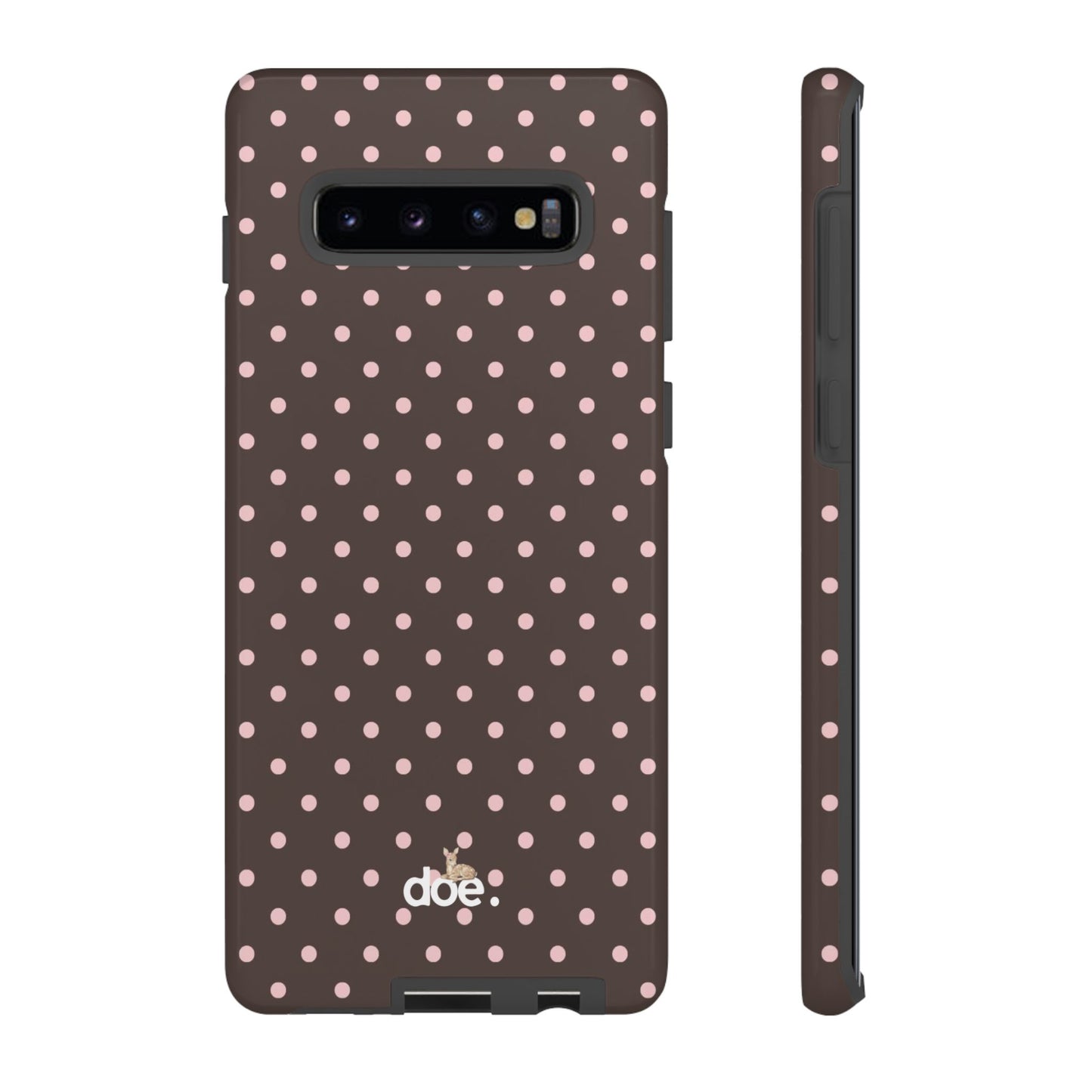 Brown Polka Dot Samsung Case