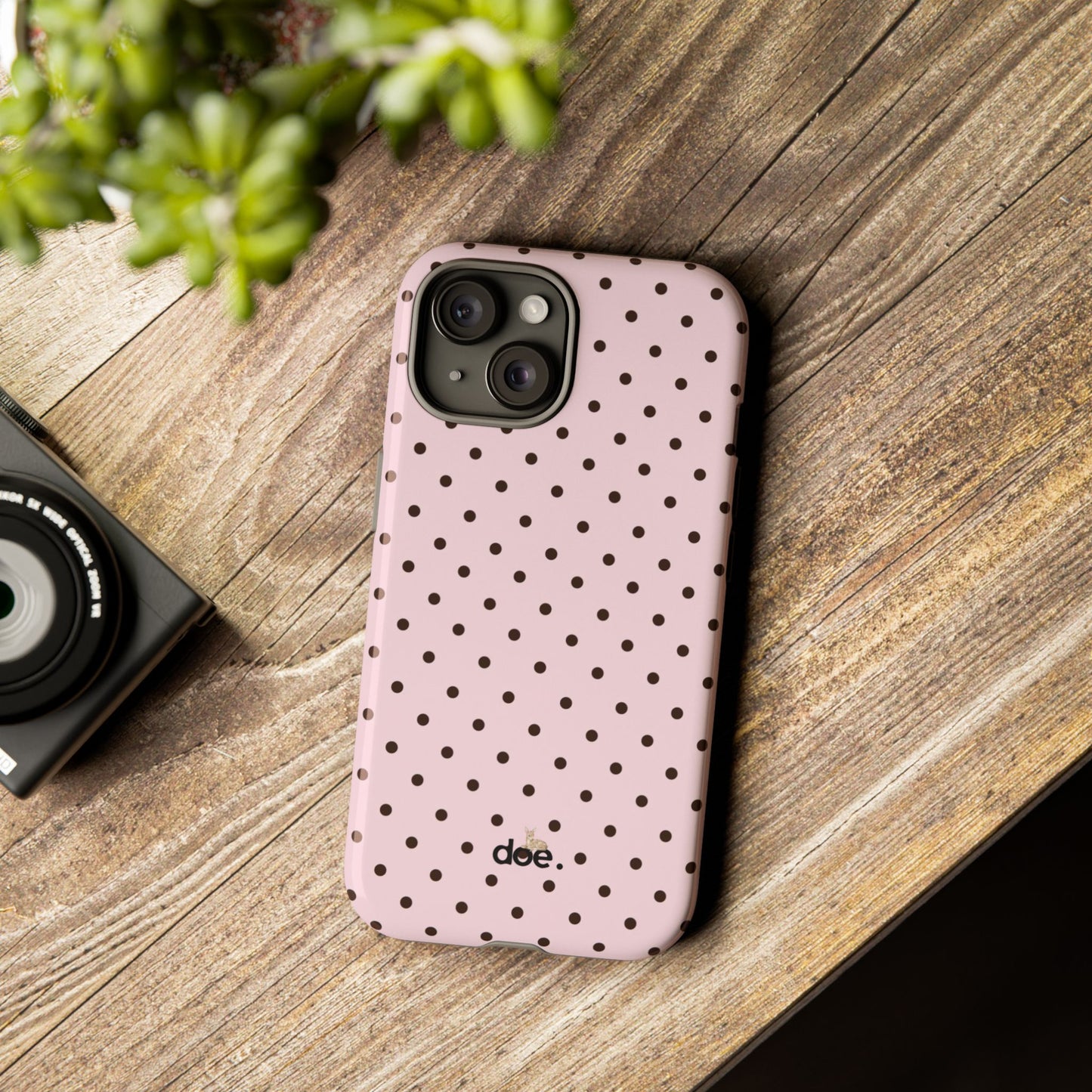 Pink Polka Dot iPhone Case