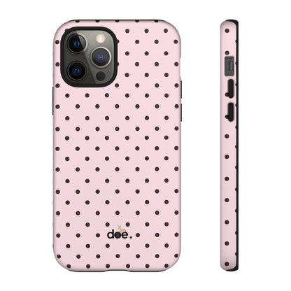 Pink Polka Dot iPhone Case