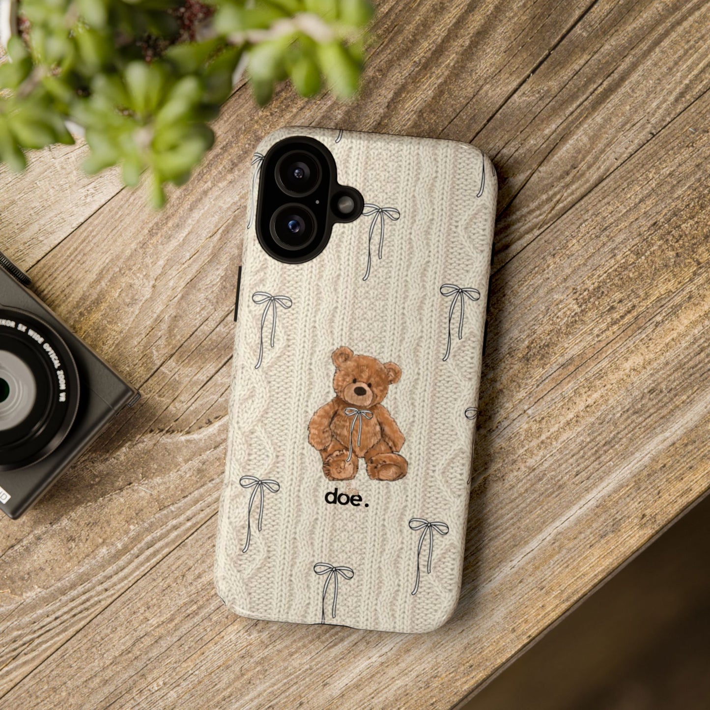 Little Bow Bear iPhone Case