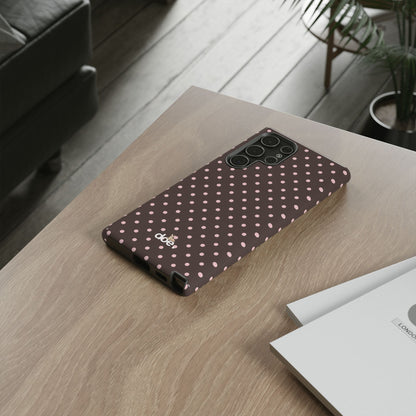 Brown Polka Dot Samsung Case