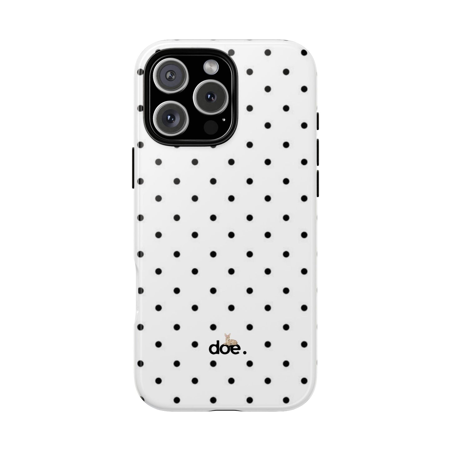 White Polka Dot iPhone Case