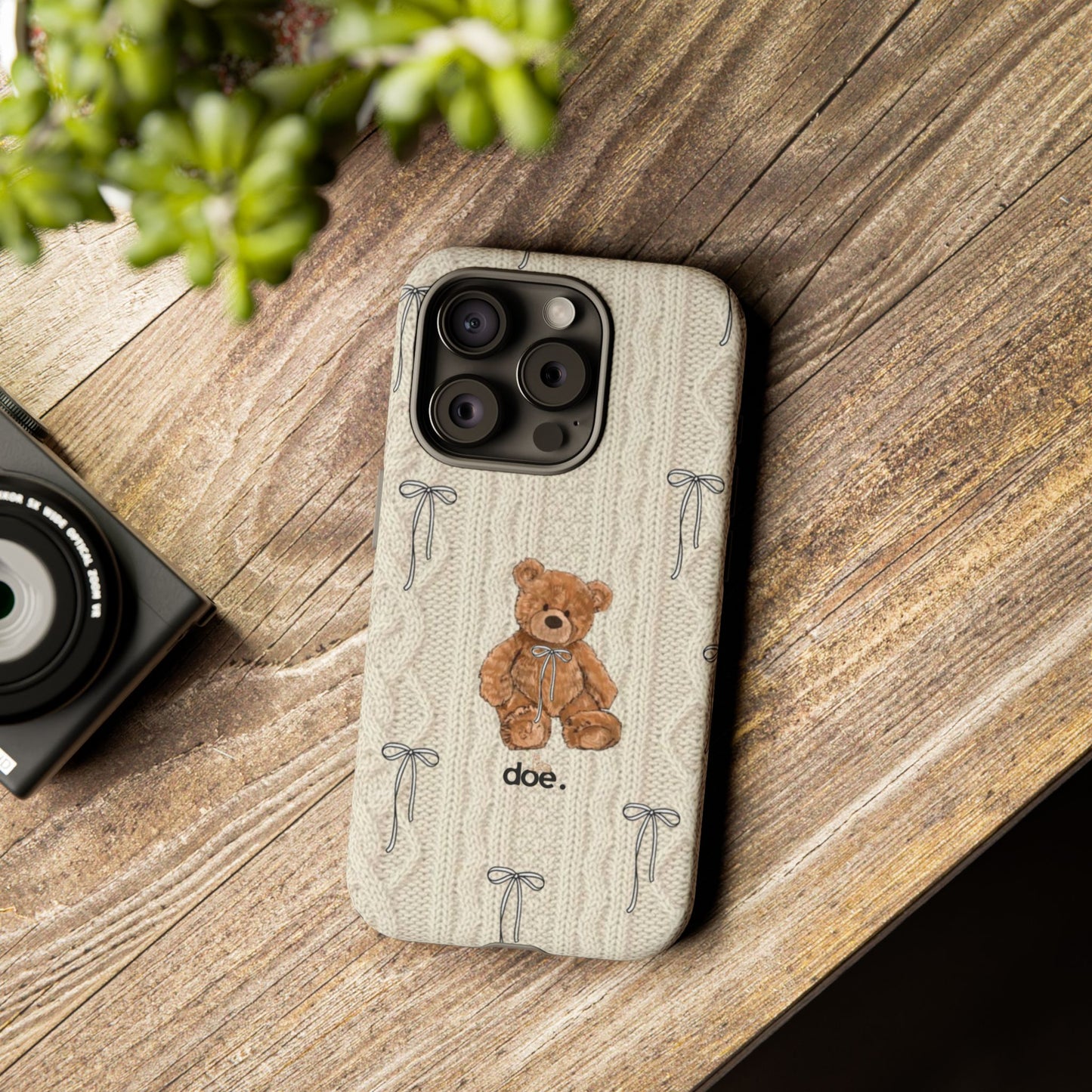 Little Bow Bear iPhone Case