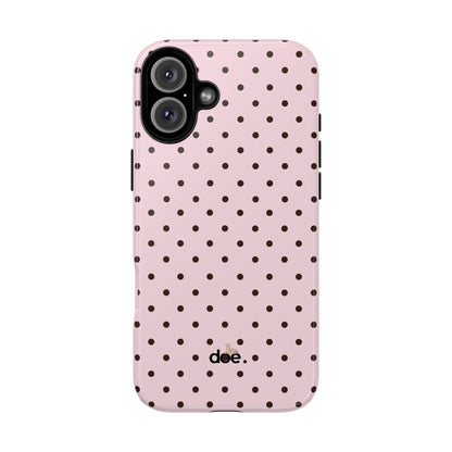 Pink Polka Dot iPhone Case