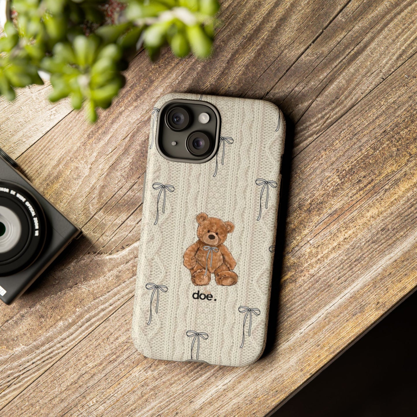Little Bow Bear iPhone Case