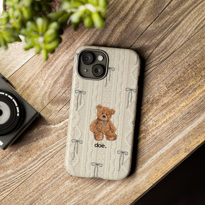 Little Bow Bear iPhone Case