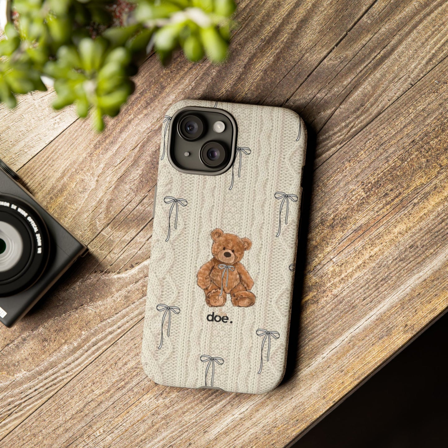 Little Bow Bear iPhone Case