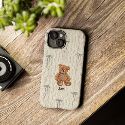 Little Bow Bear iPhone Case