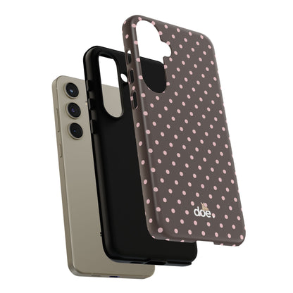 Brown Polka Dot Samsung Case