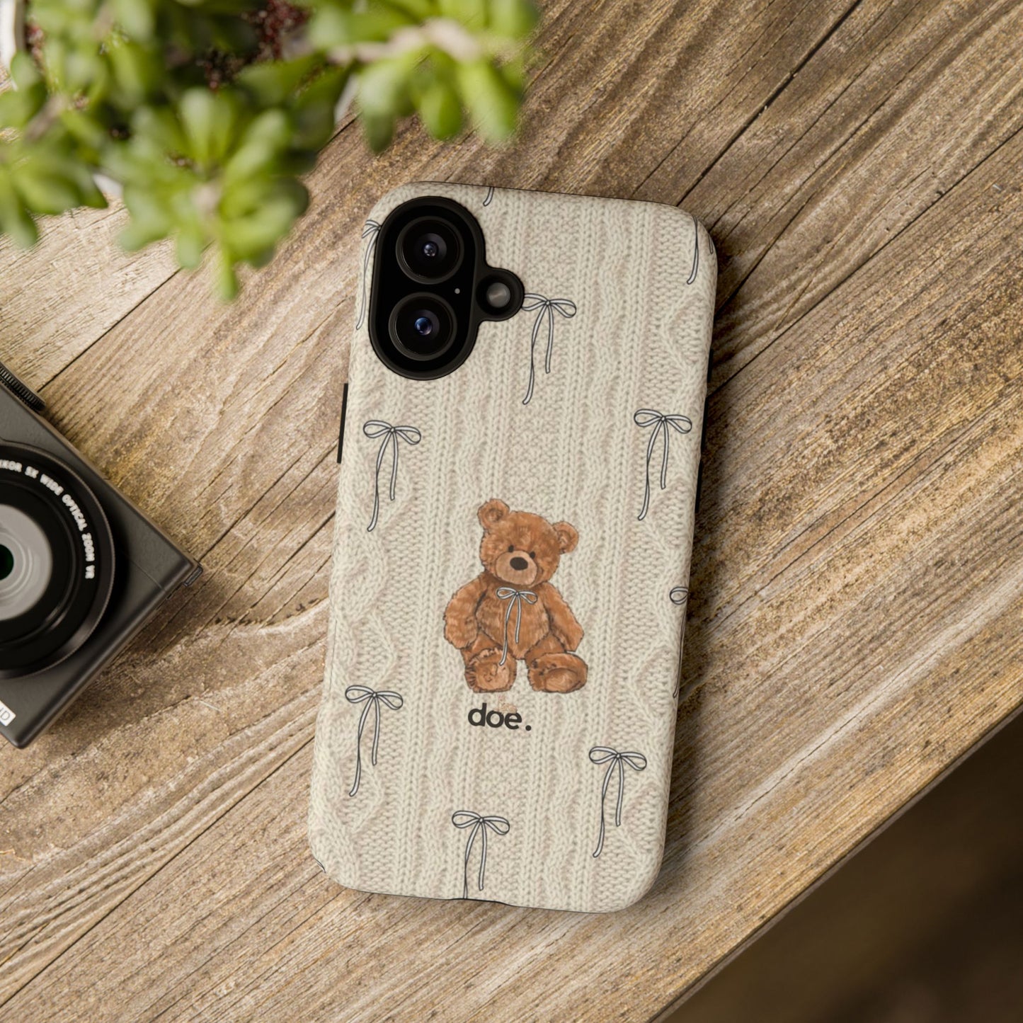 Little Bow Bear iPhone Case