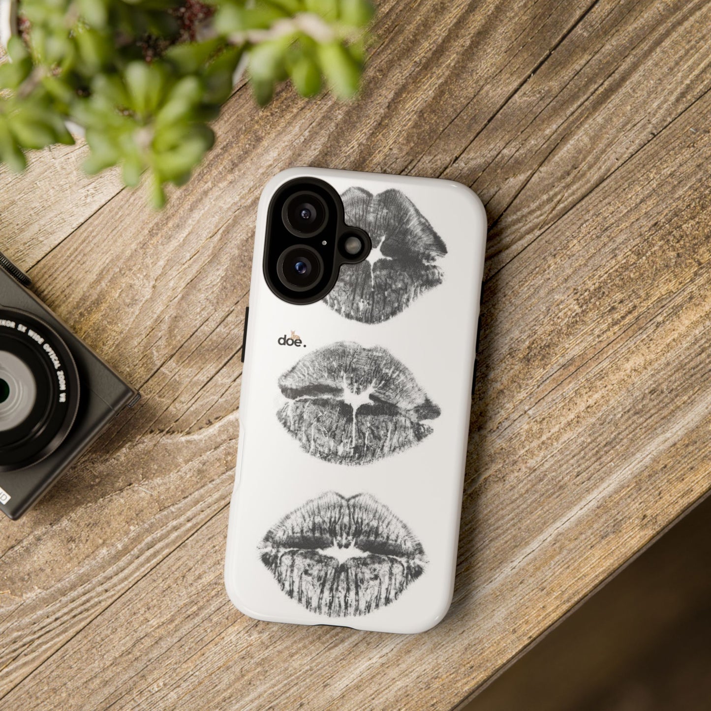 Three Kisses iPhone Case