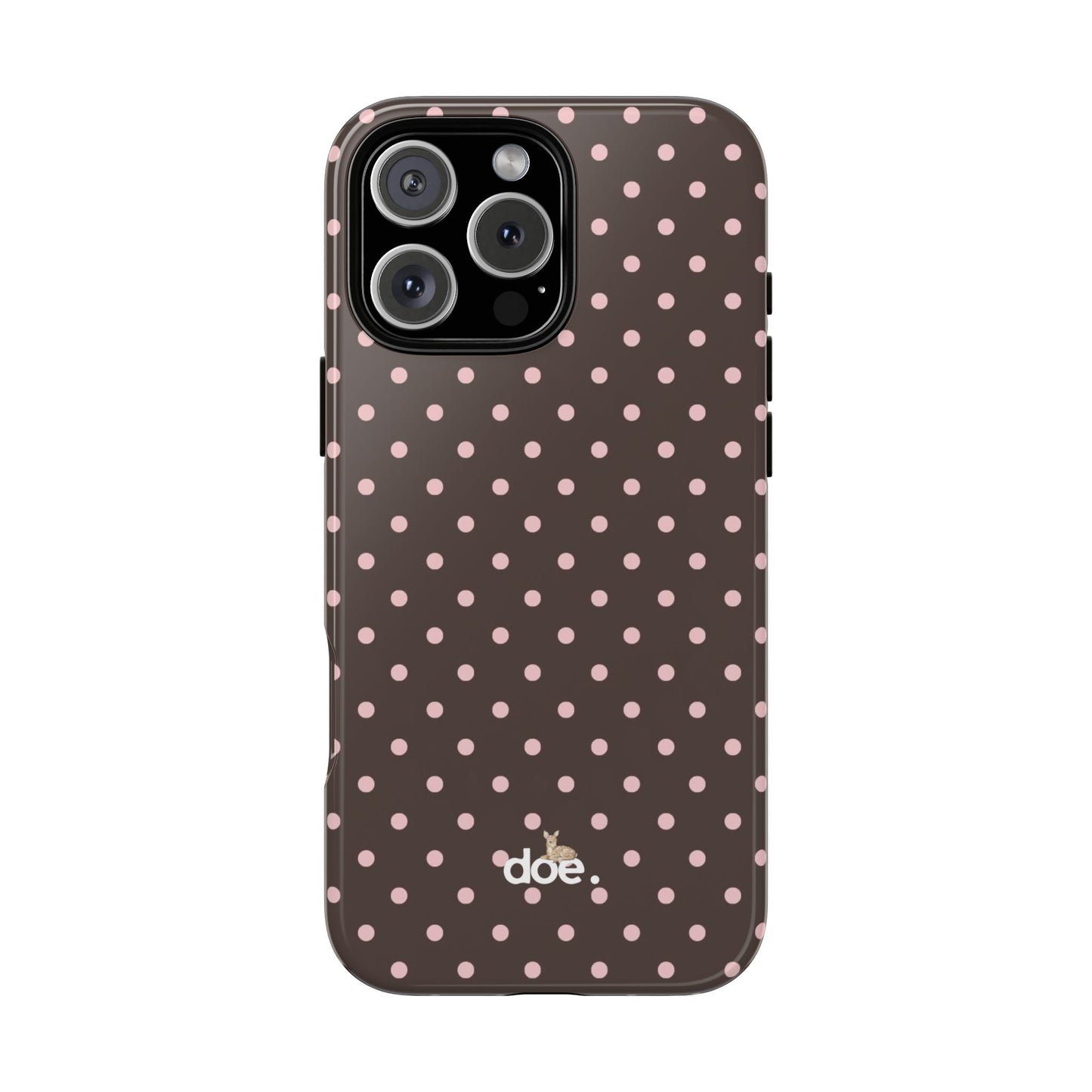 Brown Polka Dot iPhone Case