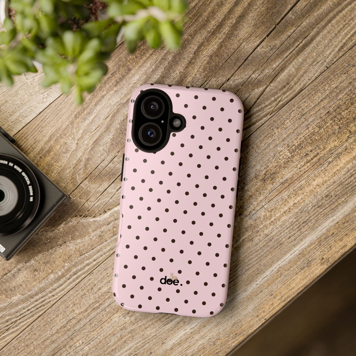 Pink Polka Dot iPhone Case