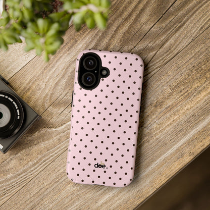 Pink Polka Dot iPhone Case