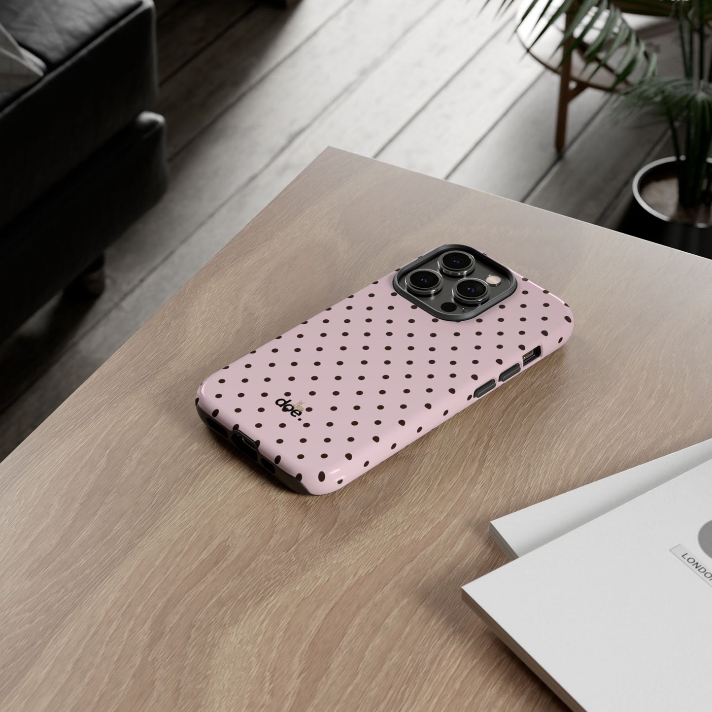Pink Polka Dot iPhone Case