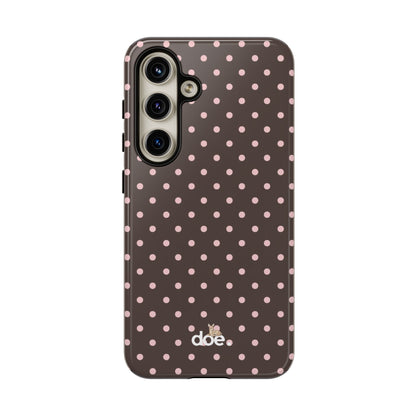 Brown Polka Dot Samsung Case