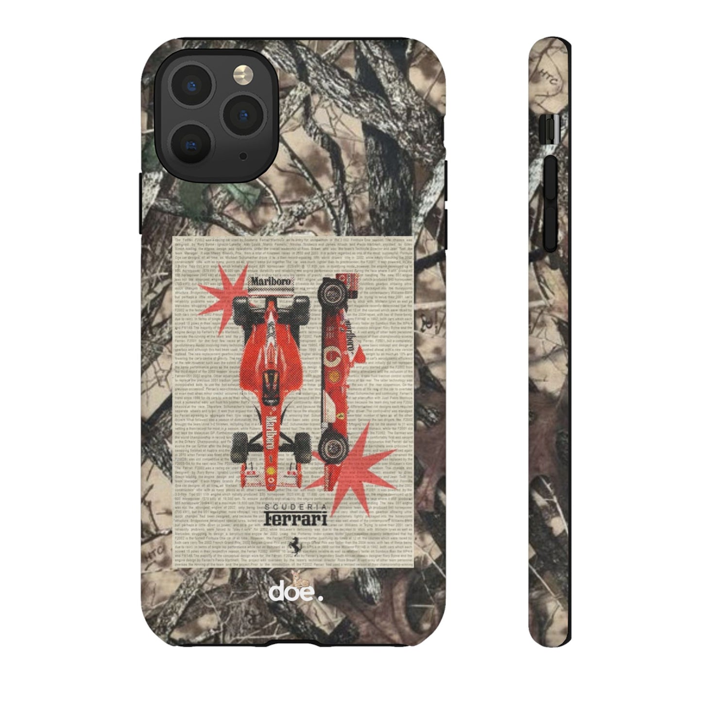 Camouflage Ferrari iPhone Case