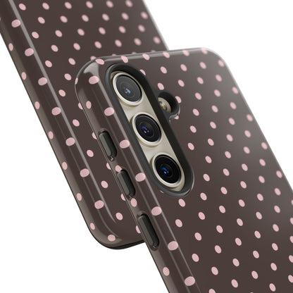 Brown Polka Dot Samsung Case