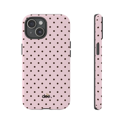 Pink Polka Dot iPhone Case