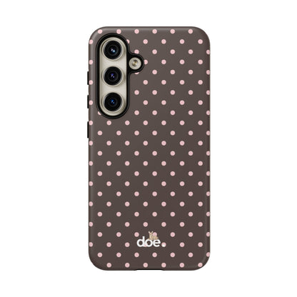 Brown Polka Dot Samsung Case