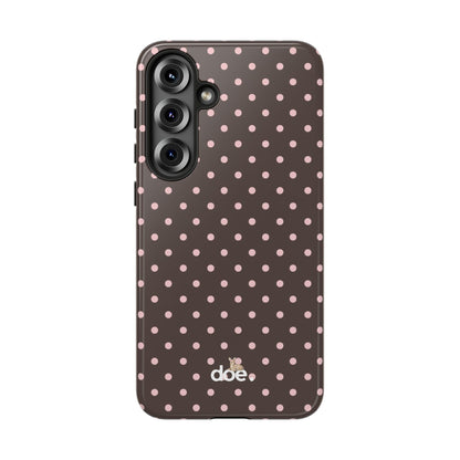 Brown Polka Dot Samsung Case