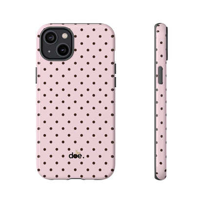 Pink Polka Dot iPhone Case