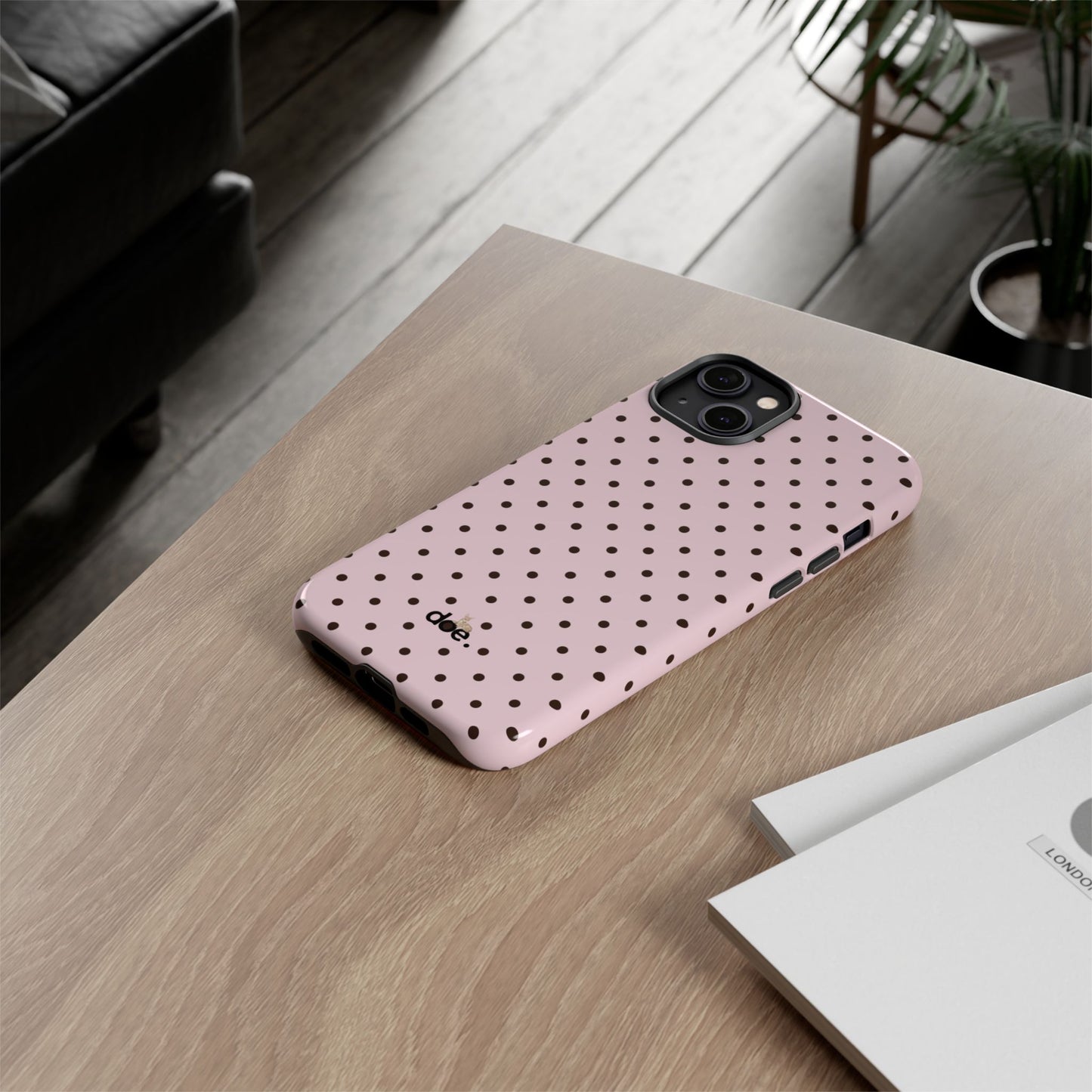 Pink Polka Dot iPhone Case