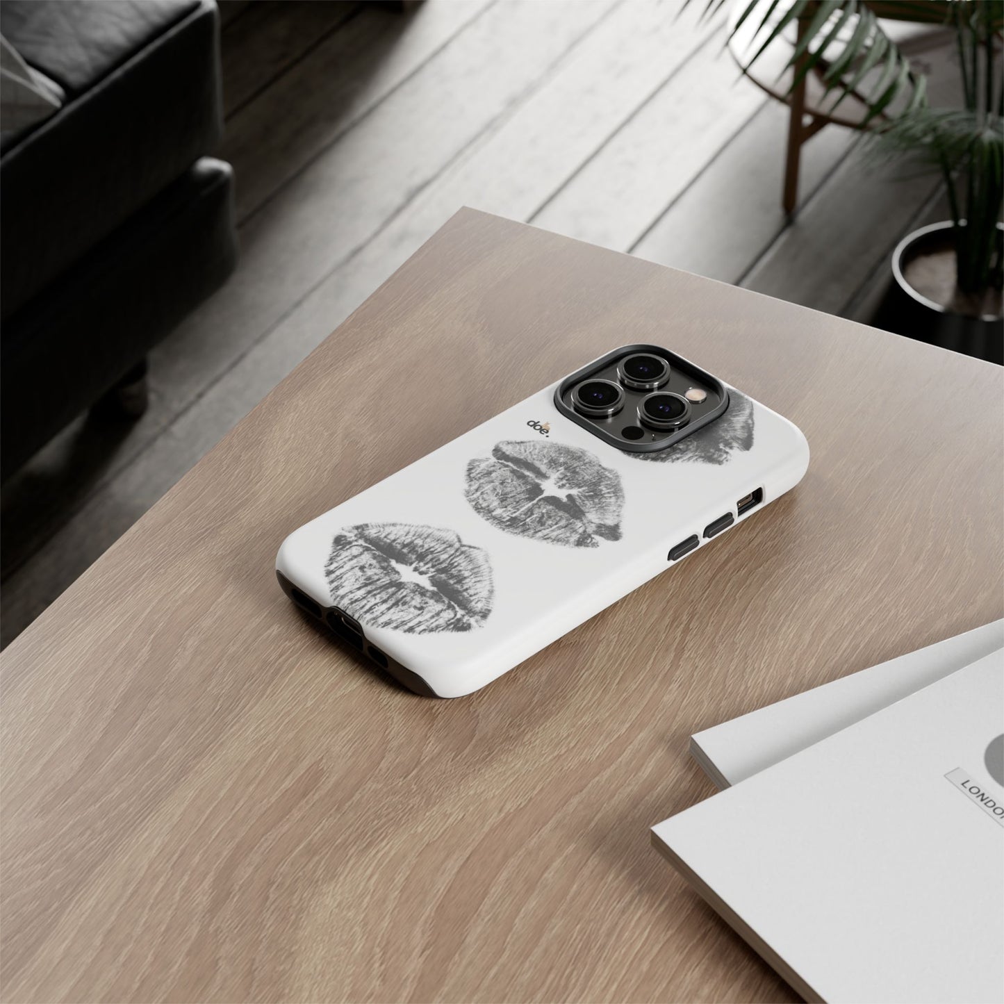 Three Kisses iPhone Case