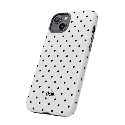White Polka Dot iPhone Case