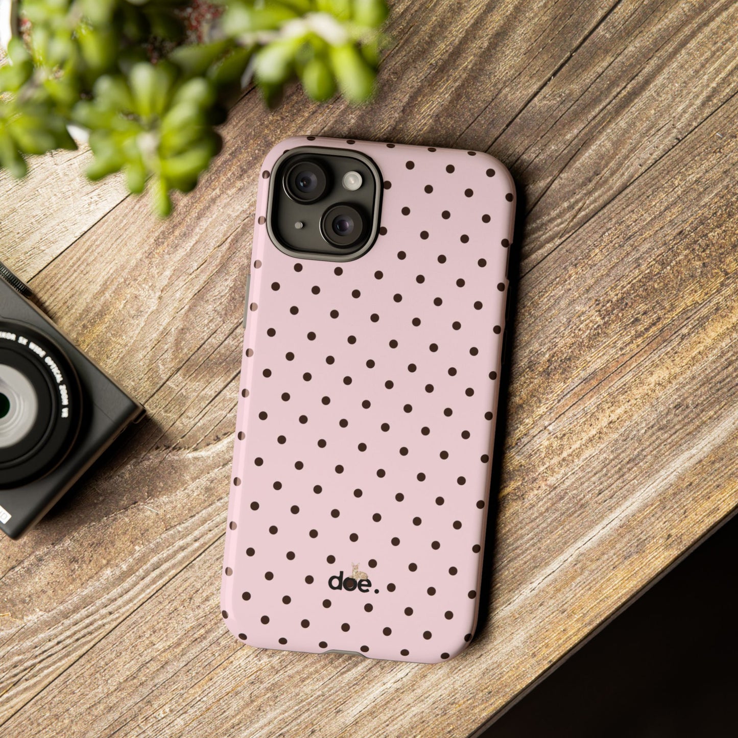 Pink Polka Dot iPhone Case