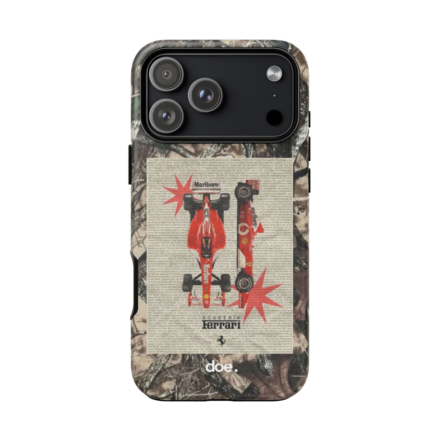 Camouflage Ferrari iPhone Case